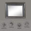 Miroir Sawyer 49 po x 39 po avec DEL, finition gris métallique