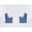 Chaise rembourrée en lin 25,6 po-113798335