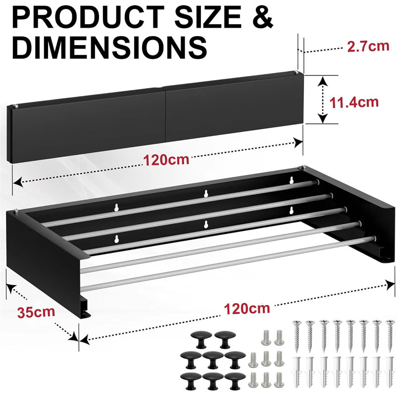 Stainless Steel Wall-Mounted Drying Rack