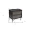 Table de chevet 28 po en bois massif brun foncé 28 po