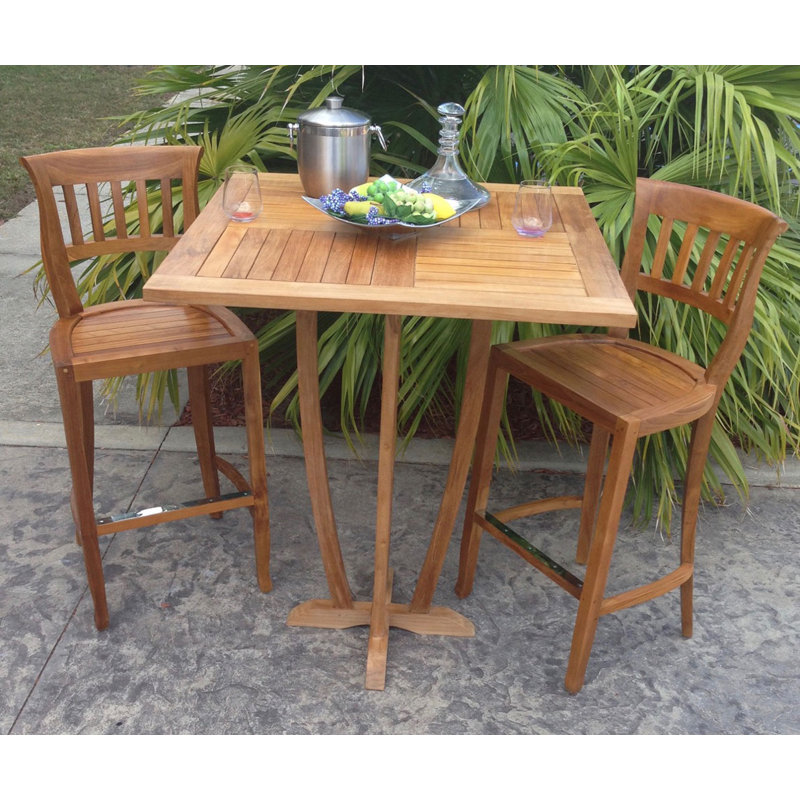 Miami Outdoor Teak Bar Table