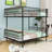 Metal Bunk Bed with Ladders and Guardrails-593592124-593592127