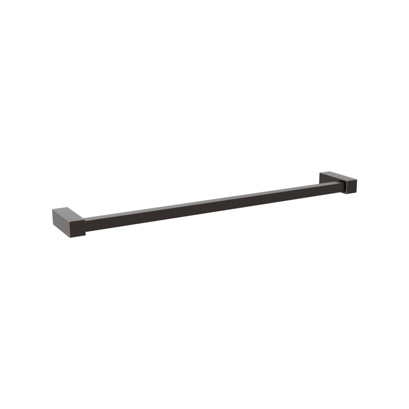 Barre à serviettes murale Monument, Bronze huilé, P 2,7 po x L 18,8 po x H 0,56 po 