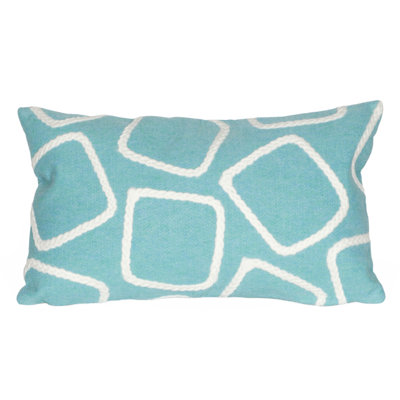 Vision I Embroidered Outdoor Throw Pillow