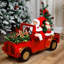 Animated And Musical Santa Driving Vintage Truck Christmas Decoration - 36.5"