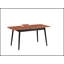 Lanae Natural & Black Finish 5 Pcs Dining Set with Extendable Table and Comfortable Chairs, Perfect for Family Gatherings and Modern Interiors.