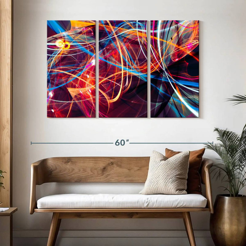 Avery Neon Light Streams, 32" H x 50" W