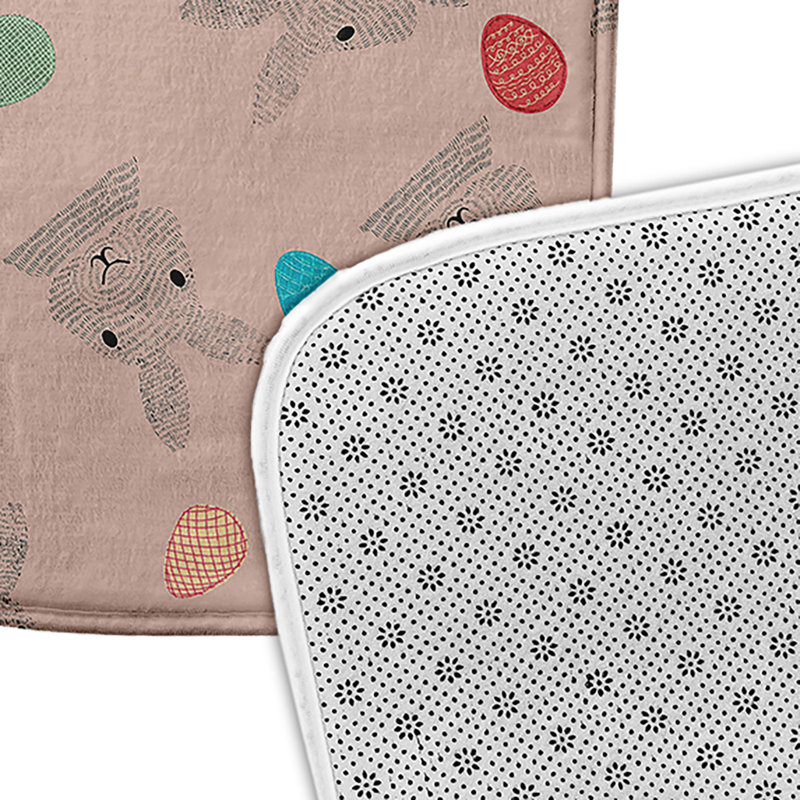 Tapis de bain Brieya, L 21 po x L 34 po, Rose