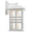 Beacon Square 14.25" 1-Light White Outdoor Wall Light with Clear Hammered Glass-417835422-417835393