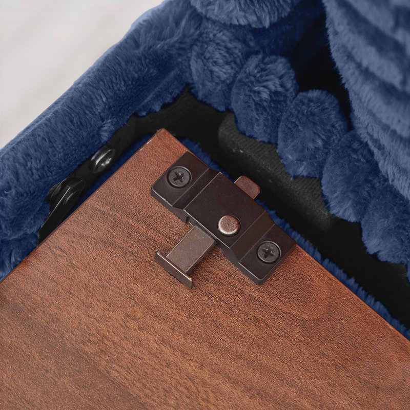 Repose-pieds de rangement surdimensionné multifonctionnel avec revêtement en chenille moelleuse, compartiment caché et port de charge USB