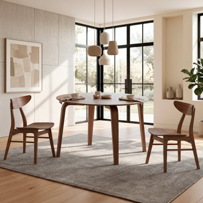 Uptown-Walnut 48" Round Table.