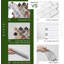 Dosseret auto-adhésif STICKGOO Arabesque 12 po x 12 po pour cuisine, mur (conception plus épaisse)-109490378
