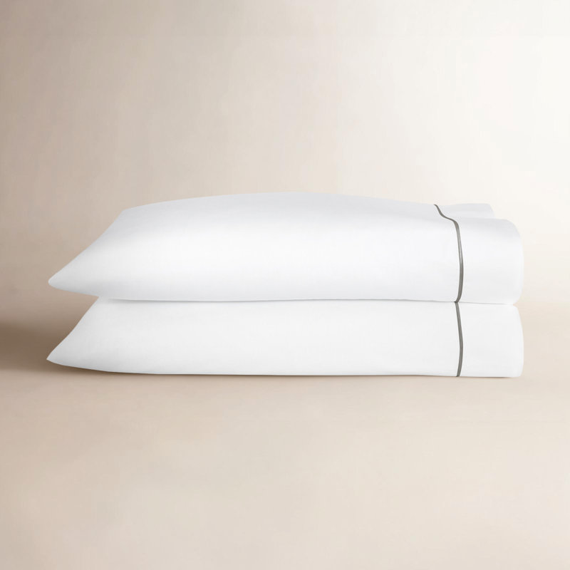 Boutique Percale Pillowcases, Platinum, Standard Pillowcase