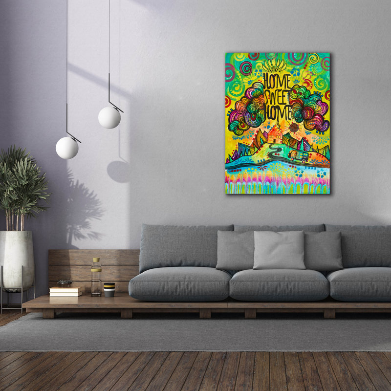 «Home Sweet Home 2» par Dean Russo, art mural sur toile, H 54 po x l 40 po x P 1,5 po