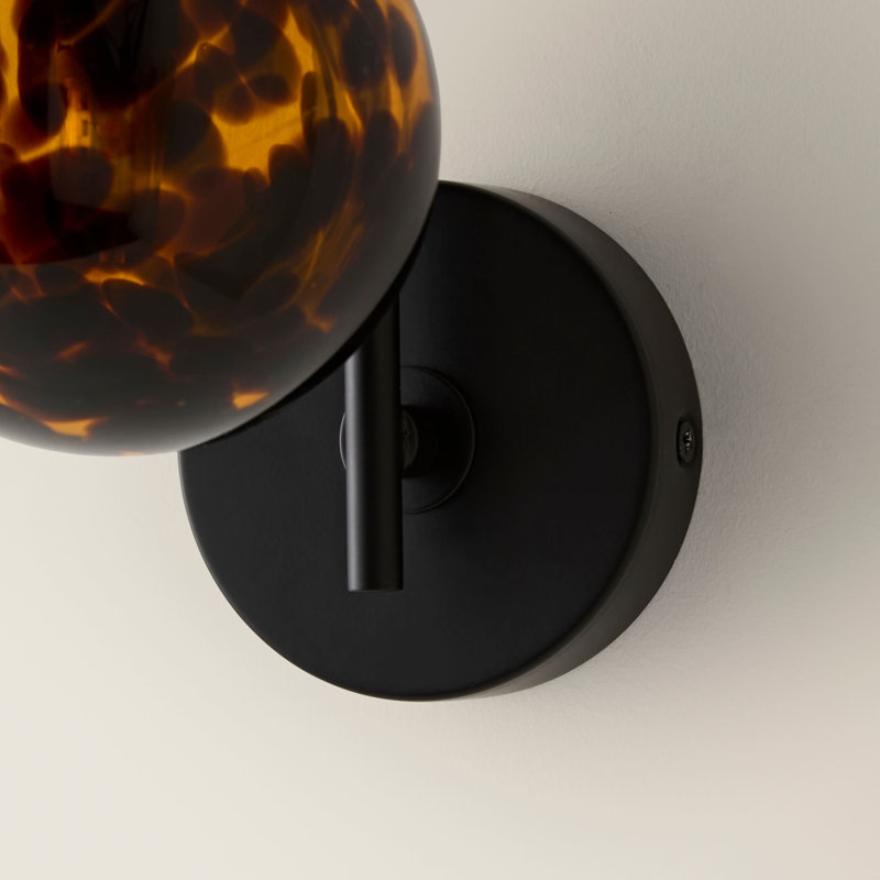 Wall Sconce, Matte Black, No