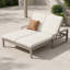 Méridienne double réglable pour l'extérieur avec coussins - Méridienne de patio en bois massif pour la piscine, le jardin ou le balcon-1767570346