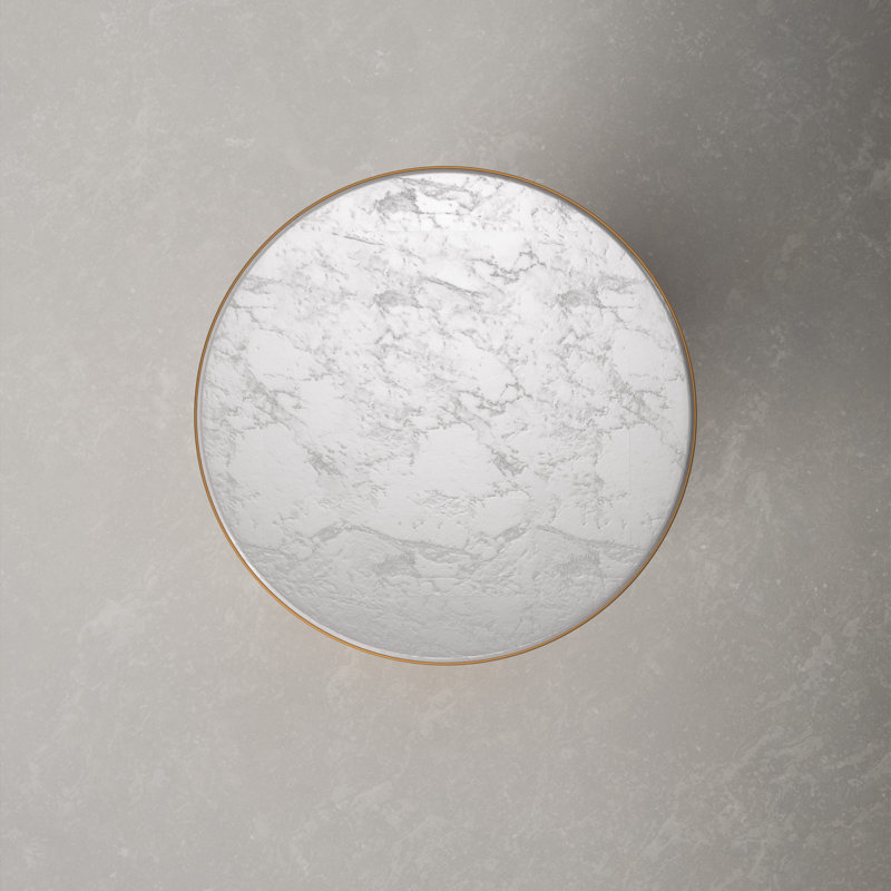 Edgar Marble Top End Table