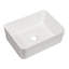 Lavabo de salle de bain vasque moderne en céramique blanche 16 po x 12 po - teinté, comptoir blanc, teinté, sur comptoir-1240975047