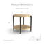 Table de bout ronde Stellan