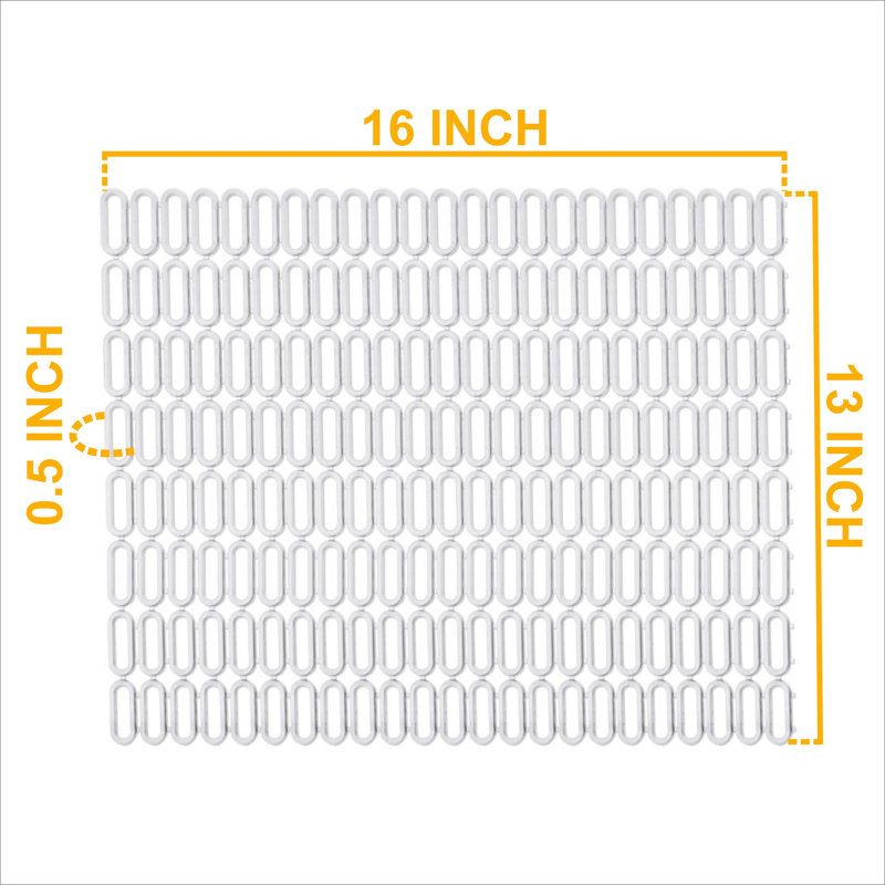 Grille d'évier 13 po x 16 po, Blanc