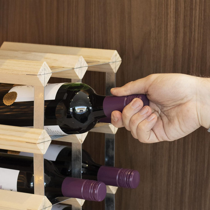 Kenly Tabletop Wine Bottle Rack Brown