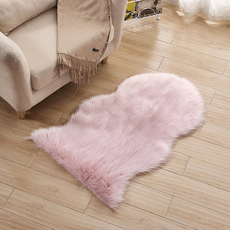 Mordecai Solid Colour Hand Woven Shag Area Rug, Novelty 60 x 90cm