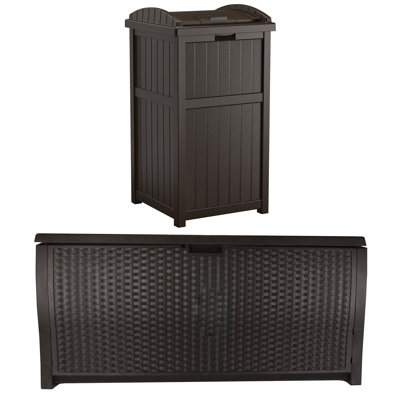 Resin Manual Lift Kitchen Trash Can