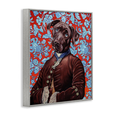 Charming Labrador Composition Framed Giclee, design by Jane R. Talton