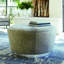Tapered Ottoman-Grey Hair-on-Hide
