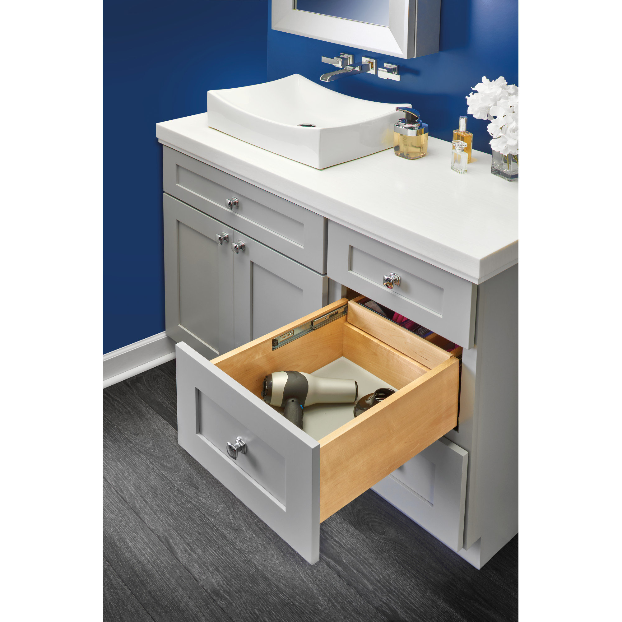 Rev-A-Shelf Cloison de tiroir en bois Rev-A-Shelf pour les accessoires