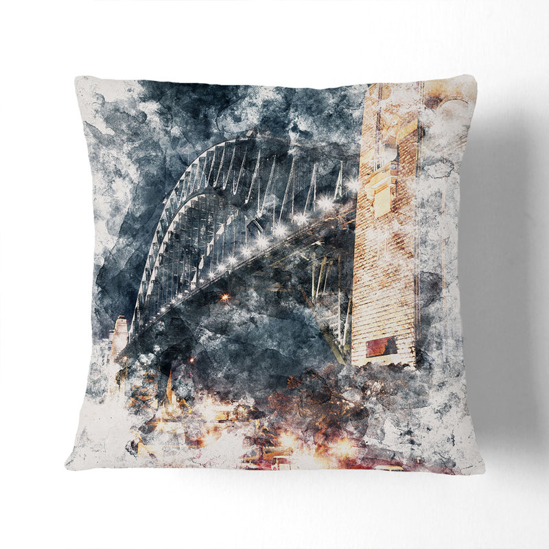 Square Throw Cushion, 40cm H x 40cm W x 15cm D