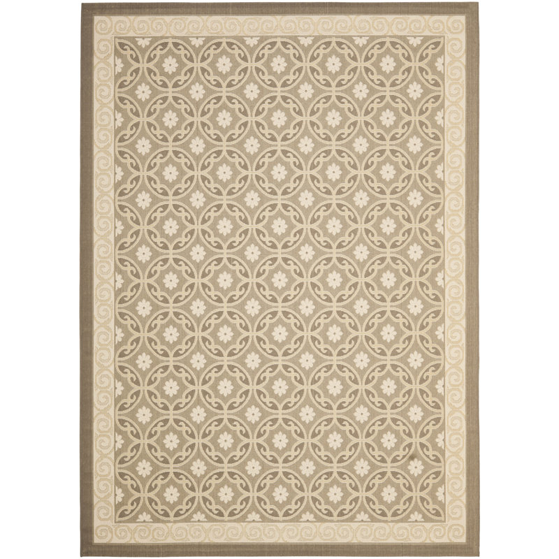 Mclain Oriental Hand Woven Indoor / Outdoor Area Rug, Rectangle 201 x 290 cm