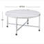 Table basse ronde avec cadre en métal