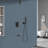 3-Function High-Pressure Rainfall Shower System, Tub Faucet Set