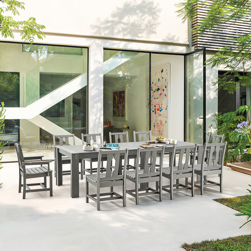 Lynch 10 - Person Patio Dining Set with Rectangular Table