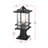 Jaqueline 7 Inch Outdoor Post Light in Black