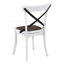 Ensemble de 2 chaises de salle à manger de style rustique moderne avec design rétro en X