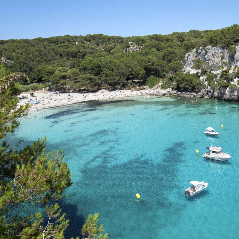 Mediterranean Bay - Wrapped Canvas Print, 122cm H x 122cm W x 3.8cm D