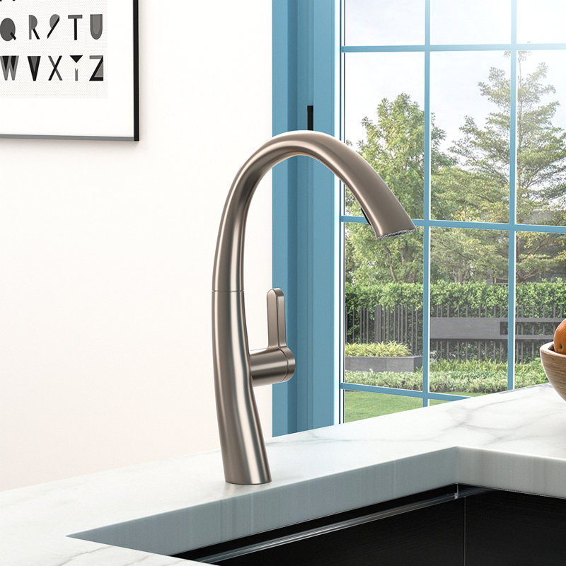 Kitchen Faucet With Pull Out Spraye,Brushed Nickel