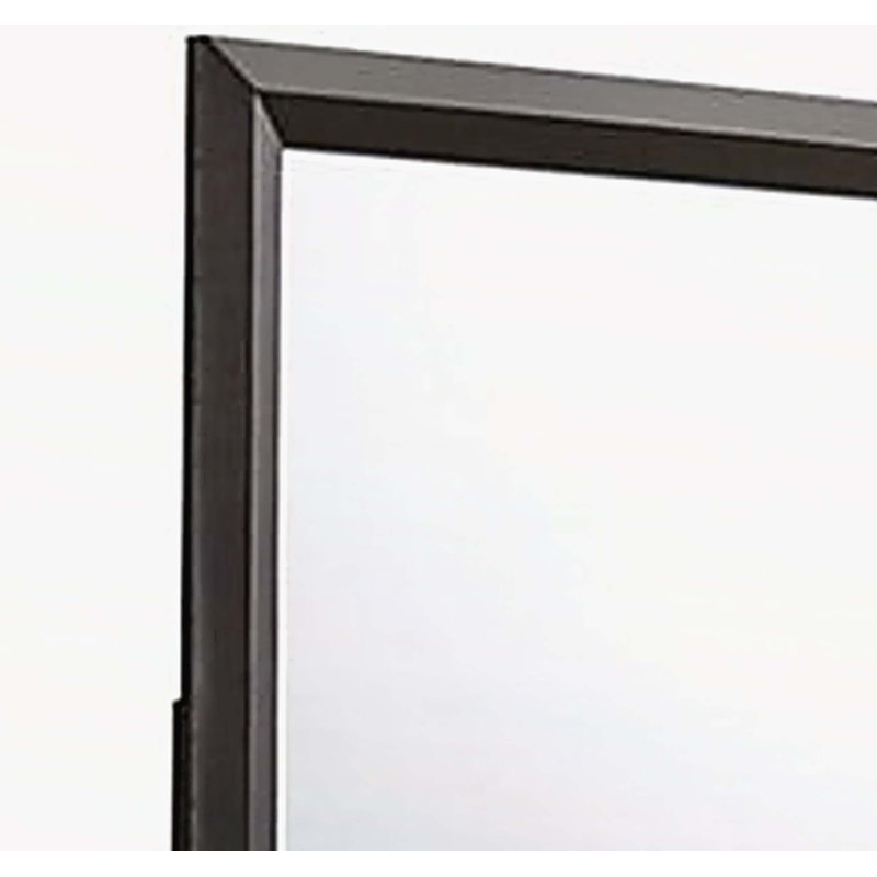 Merveille  Espresso Finish Mirror, Espresso, 35" x 39", Synthetic Wood