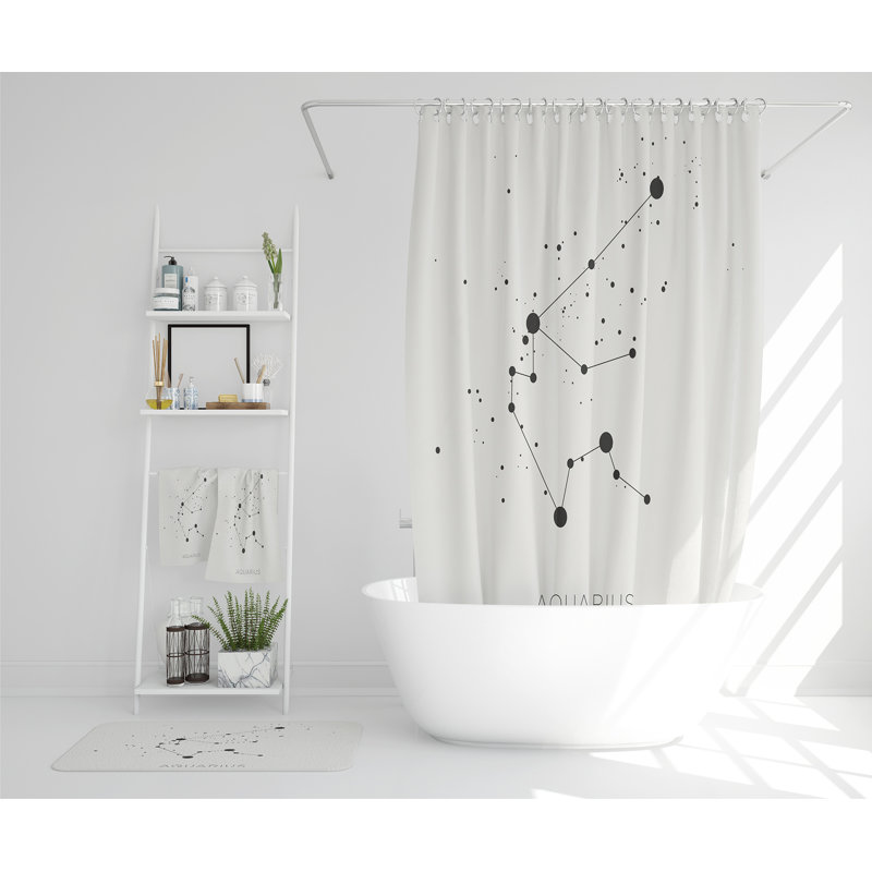 Nevenko Polyester Shower Curtain Set