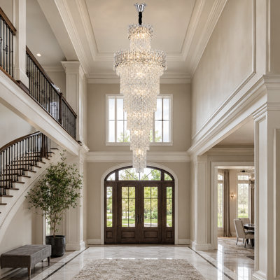 24 - Light Dimmable Tiered Chandelier