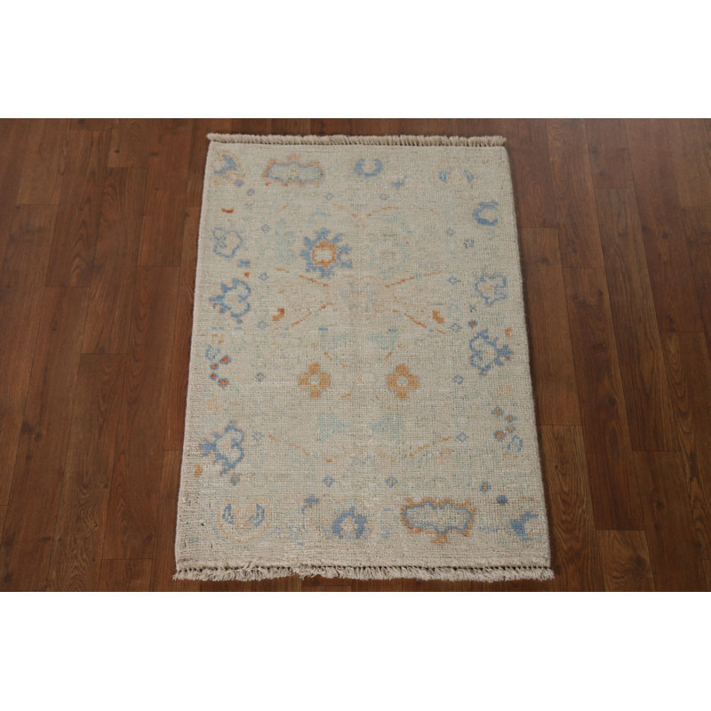 Tapis décoratif teint à la main Oushak 2x3