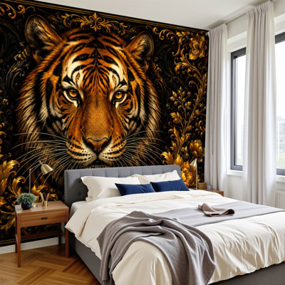 Papier peint adhésif auto-adhésif moderne pour la chambre à coucher L 69 po x l 96 po Peel and Stick