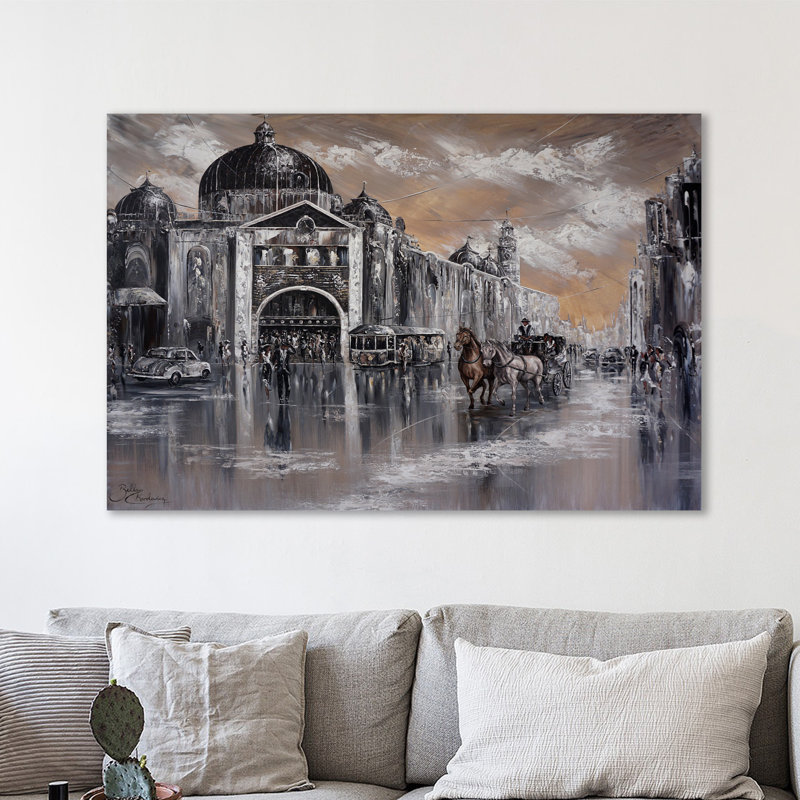« rétro flinders, 1950 » par isabella karolewicz, impression sur toile tendue, H 32 po x l 48 po