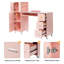 Table manucure à ongles avec plateau en verre et repose-poignet-398151127