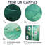 Ensemble de 2 décorations murales Emerald Euphoria I - Paysages abstraits-114715226-114715225-114715227