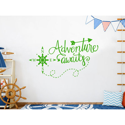 Adhésif décoratif boussole d'aventure et d'aventure