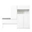 Étagère à chaussures élégante avec tablettes réglables - 21 armoires pour la maison, banc blanc polyvalent-1185910176