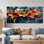 «Fury River Of Aqua Plumeria Blossom I», impressions sur toile Plumeria